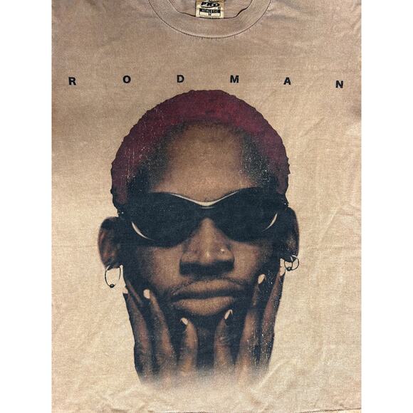 Vintage Dennis Rodman Not of this World Reprint T-Shirt - Picture 3 of 4